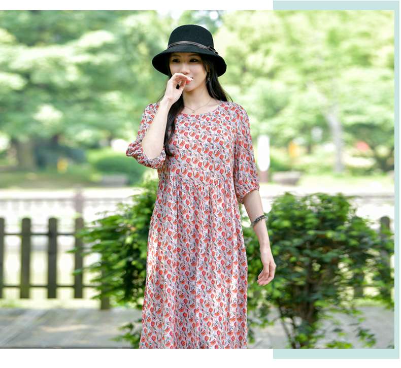 春の優美チュニックワンピース