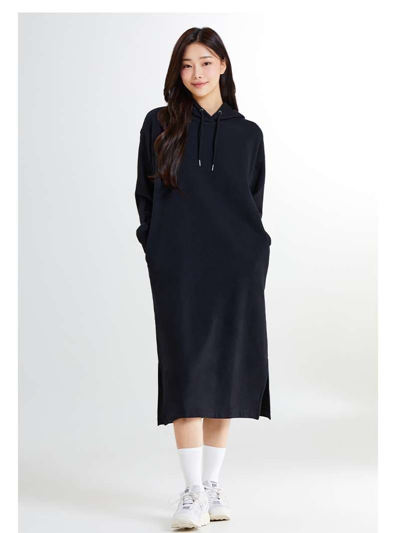 チュニック ゆったりロングパーカーワンピース