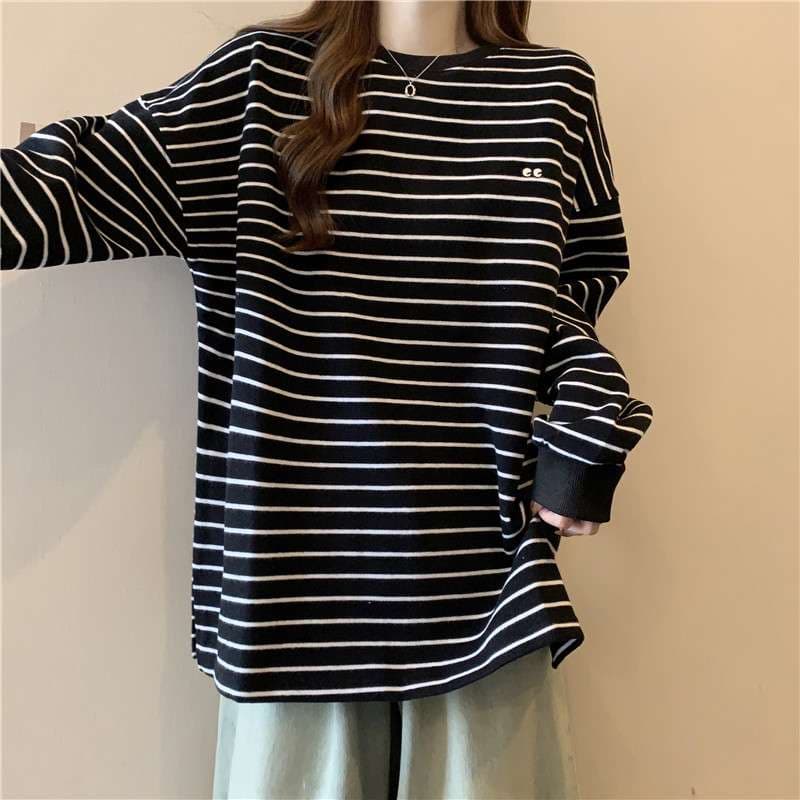 ゆったりストライプチュニック