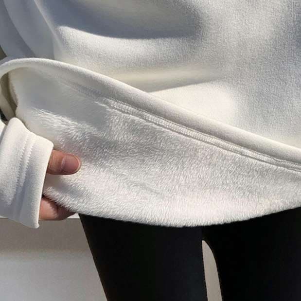 もこもこ素材のロングチュニック