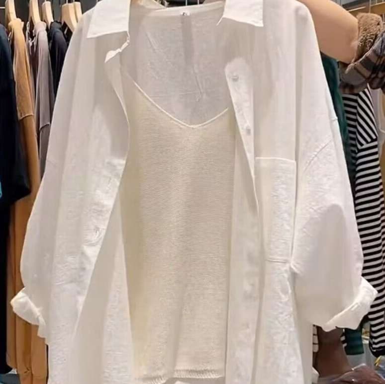 ゆったりシアーチュニックブラウス