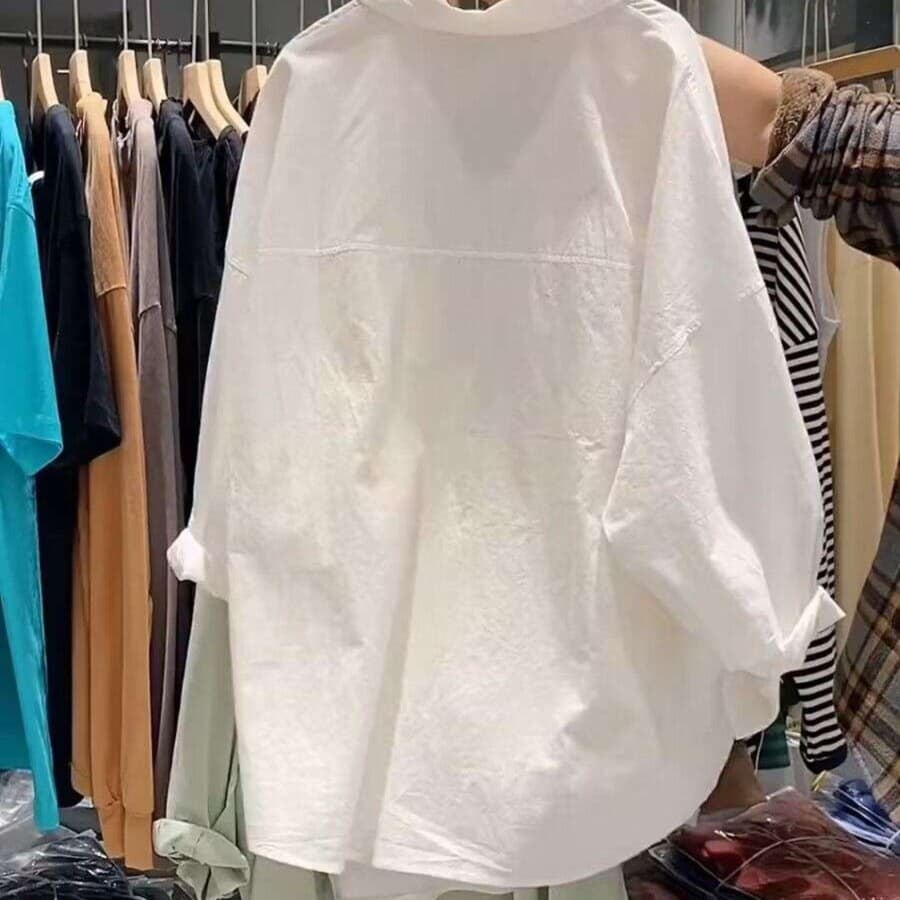 ゆったりシアーチュニックブラウス