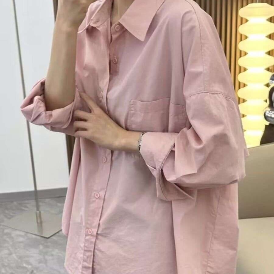 ゆったりシアーチュニックブラウス