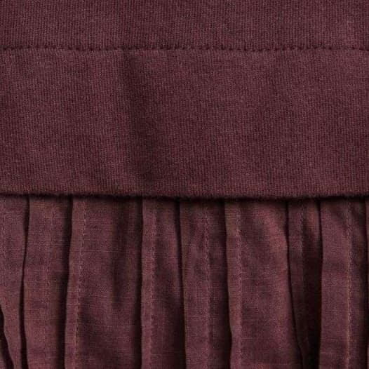 シンプルギャザー切替チュニックワンピース