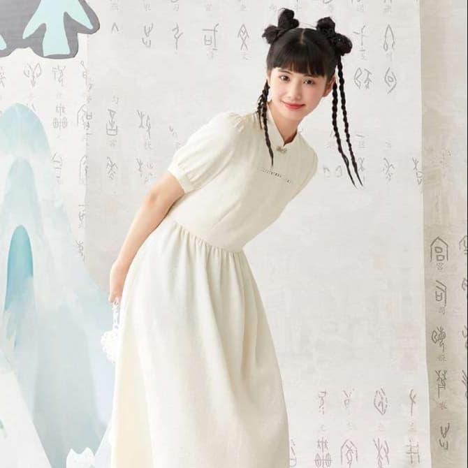 甘すぎない清楚系チュニックワンピース