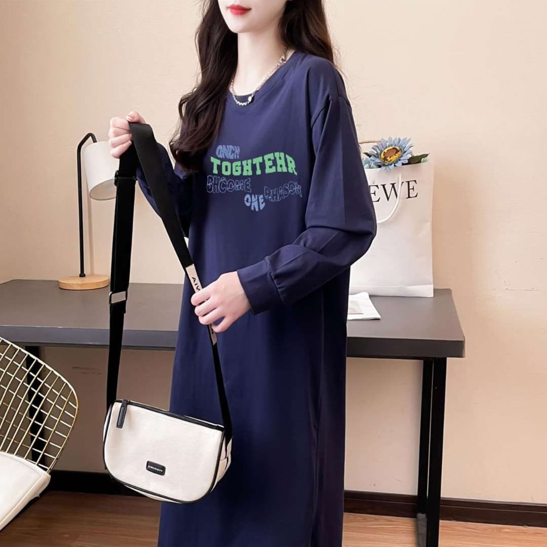 ゆるシルエット チュニックワンピース