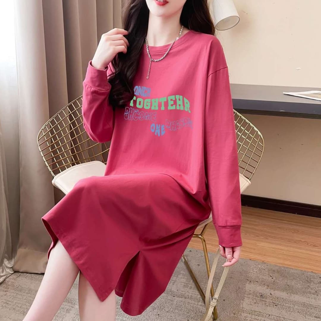 ゆるシルエット チュニックワンピース