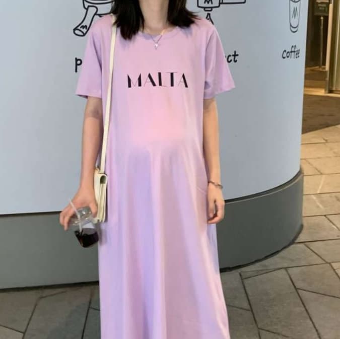 シンプルロゴチュニックワンピース