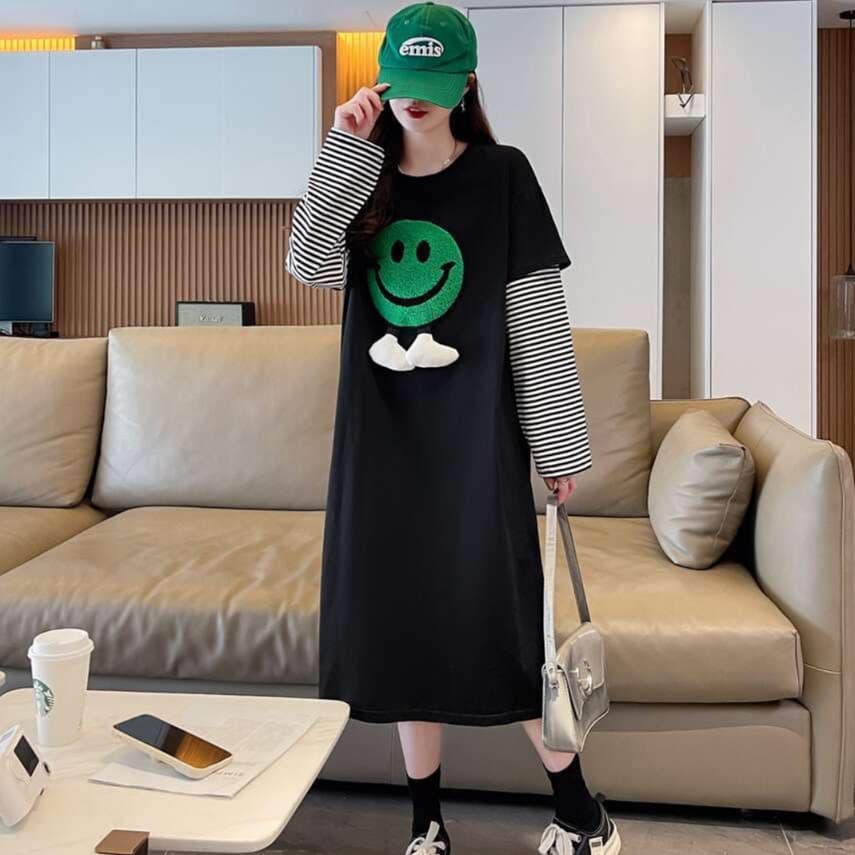 にこちゃんモチーフ チュニックワンピース