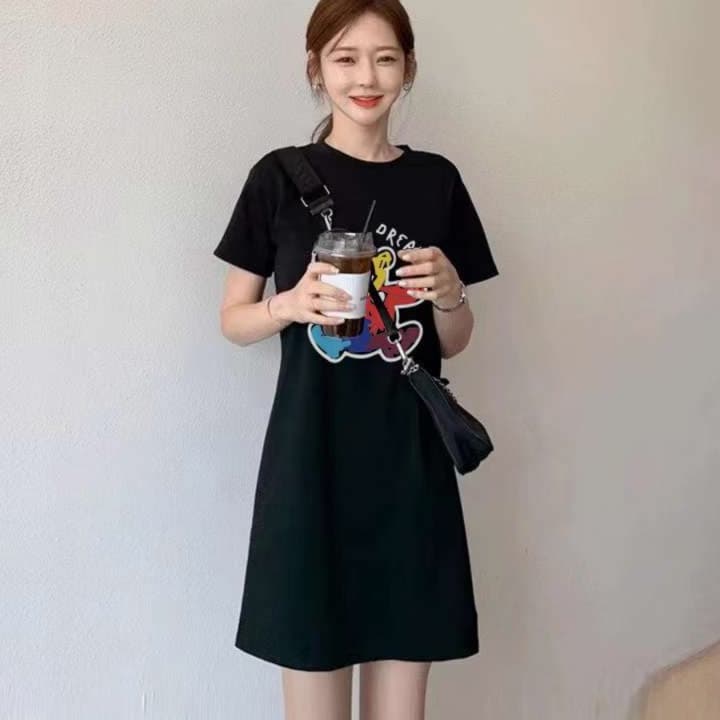 ゆるかわクマ×サークル チュニックワンピース