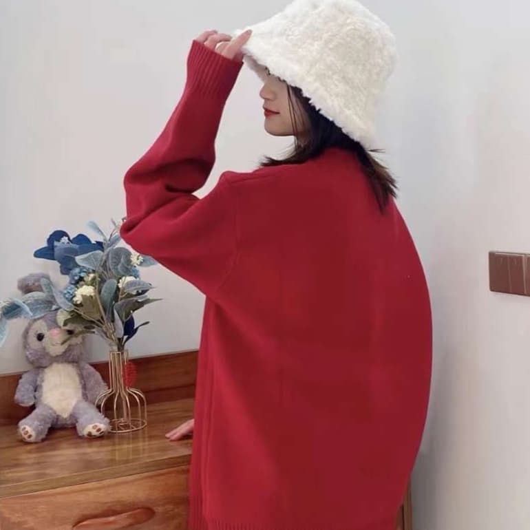 もこもこツリー チュニックセーター