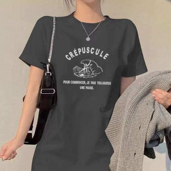 カレッジ風チュニックワンピース