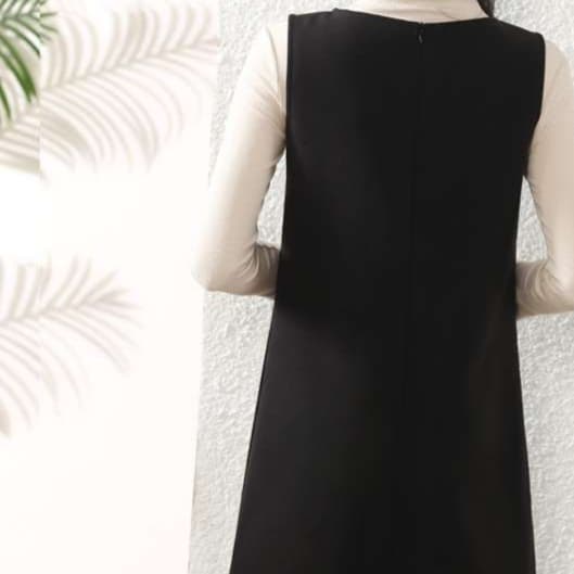 ベーシックデザイン チュニックワンピース