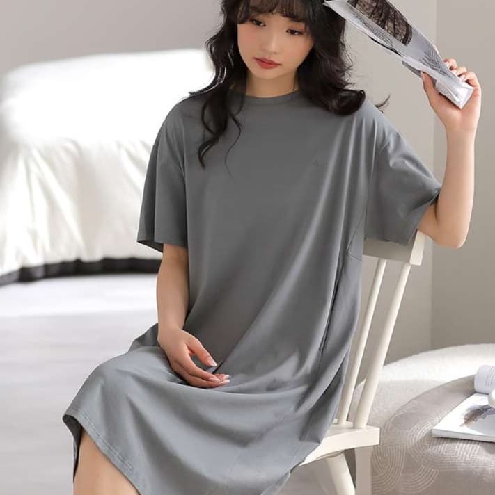 ゆったりルームチュニックワンピース