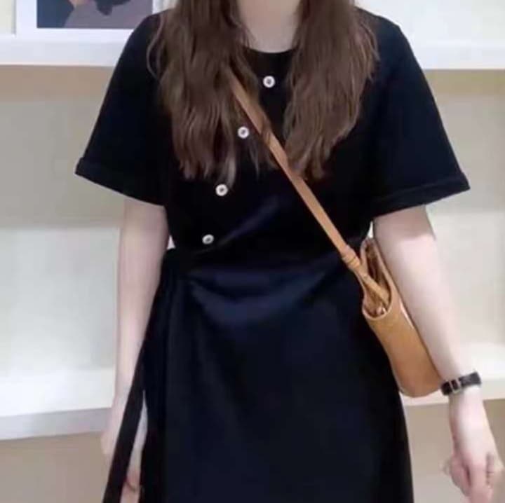 涼やかボタンチュニックワンピース