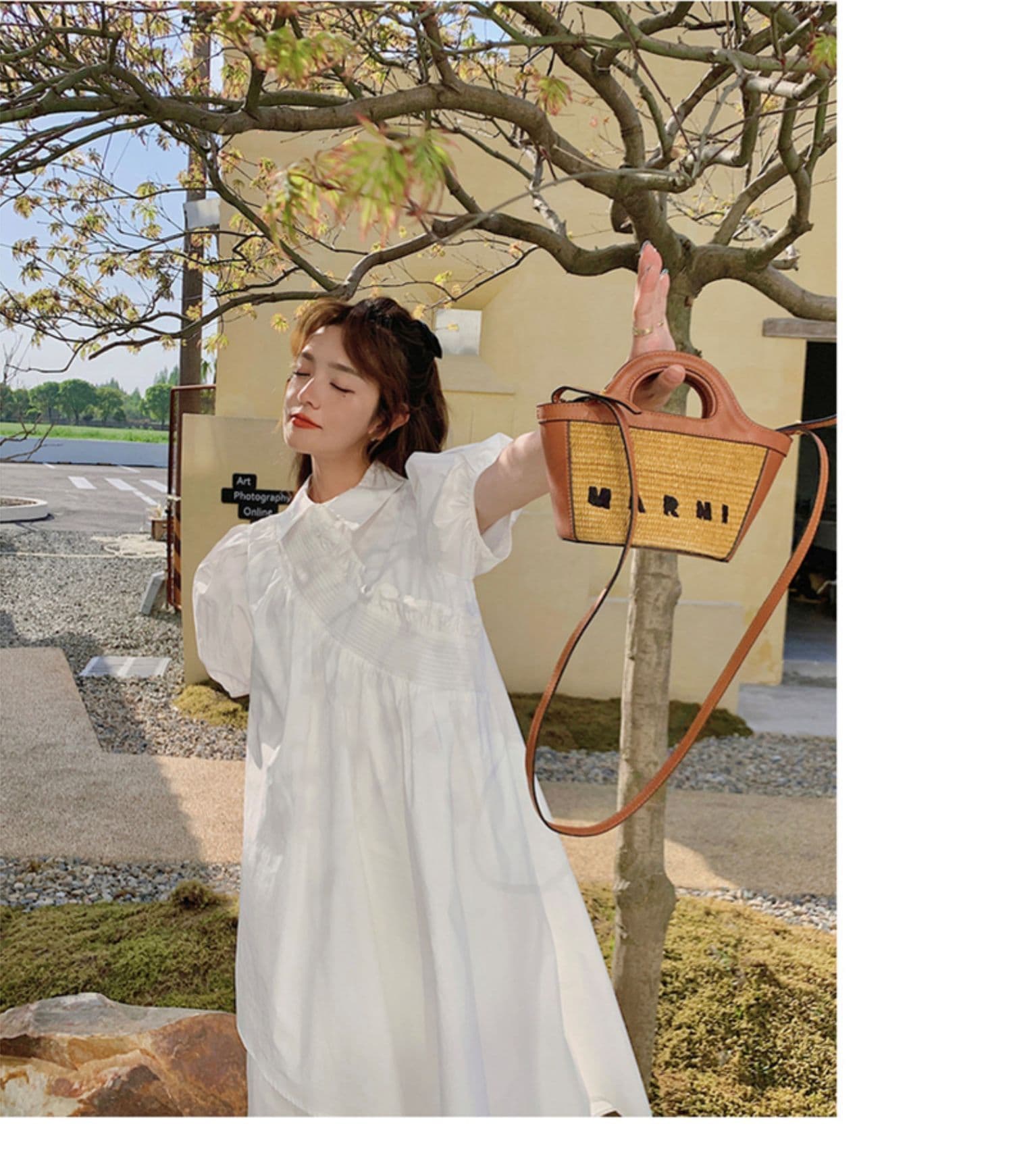 シンプル優美チュニックワンピース