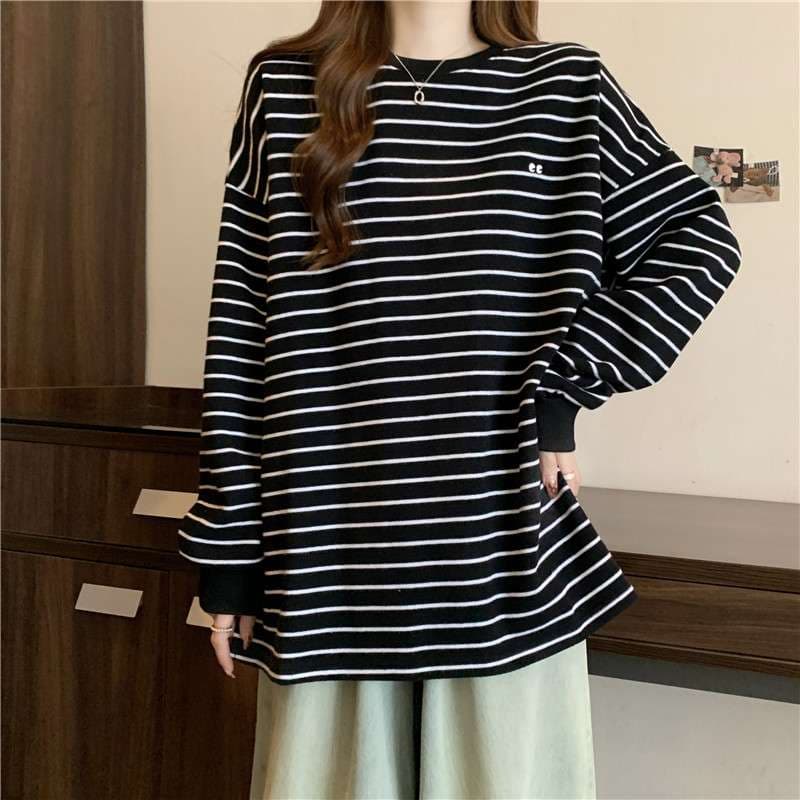 ゆったりストライプチュニック