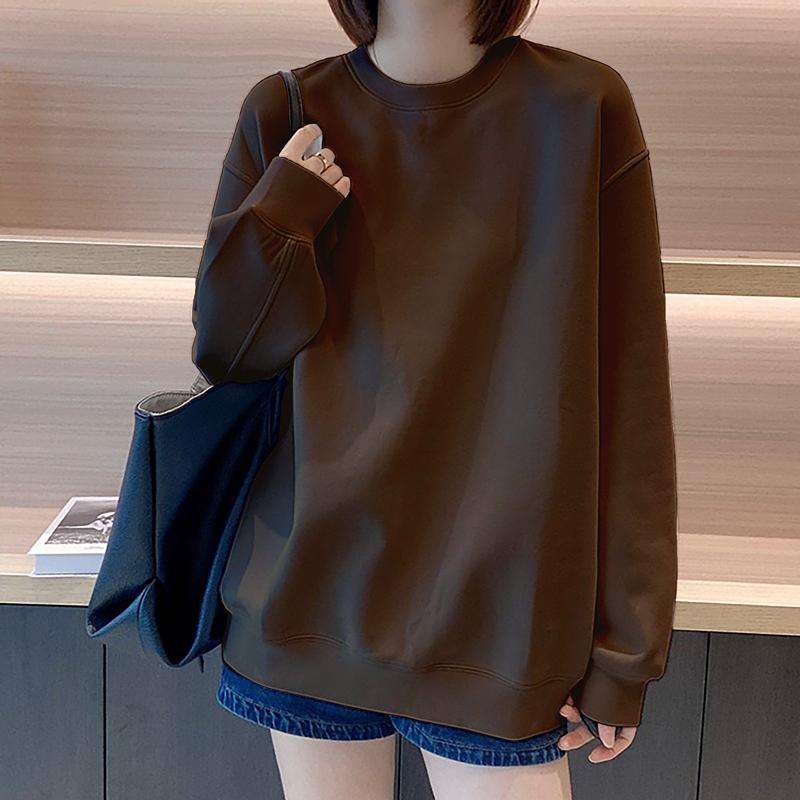 ゆったりシンプルチュニックセーター