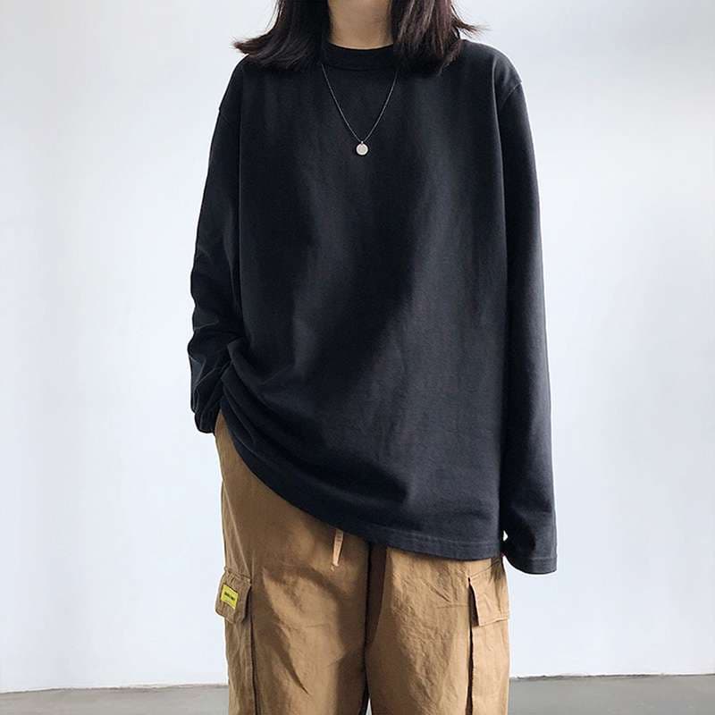 ゆったりシルエットチュニックセーター